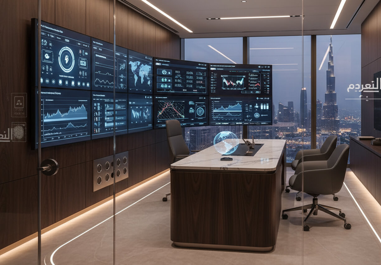 CEO Office Home Automation System – Dubai, UAE 5 CEO Office Dubai: Intelligent Automation for Executive Productivity and Luxury Workspace Management